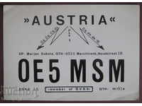 Радио карта картичка OE5 M SM Austria