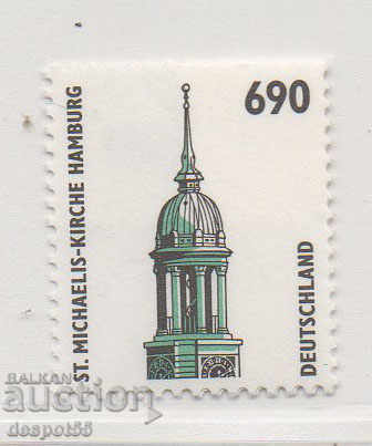1996. GFR. The Church of St. Michaelis in Hamburg.