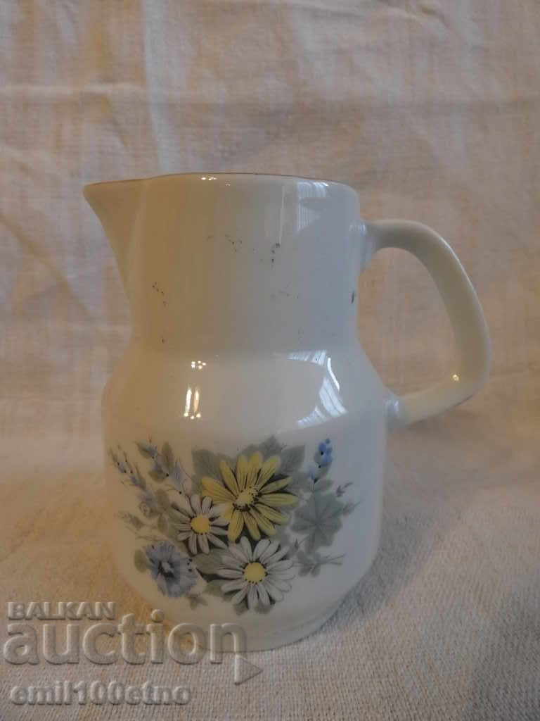 Milk jug - old Bulgarian porcelain