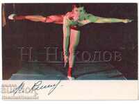 OLD CARD USSR VICTOR KLIMENKO SOVIET GYMNAST A913