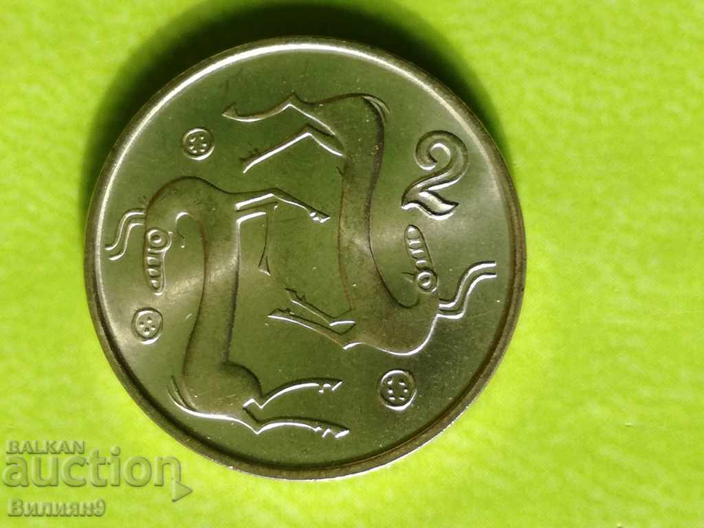 2 cent 1996 Cipru Unc