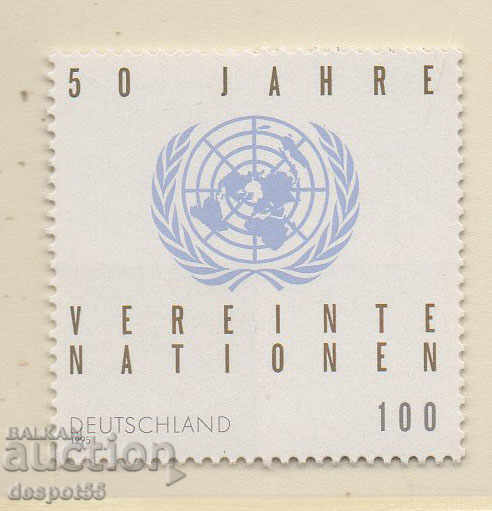 1995. Germany. 50 years of the United Nations.