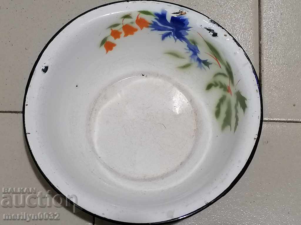 Enameled dish, enamel bowl, bowl, wounded soup - 7 Enameled dish, enamel bowl, bowl, wounded soup - 7