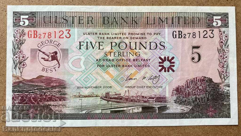 Northern Ireland 5 Pounds 2006 Ulster Bank Pick 337 Ref 8123 with price 60.00 BGN | € 30.68