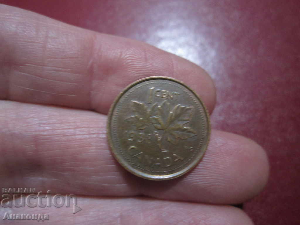 1998 г Канада 1 цент