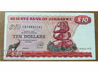 Ζιμπάμπουε 10 δολάρια 1994 Επιλογή 3 Αναφ. 4214 Unc