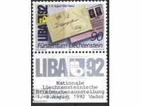 Pure stamp Philatelic exhibition LIBA 1992 from Liechtenstein 1991