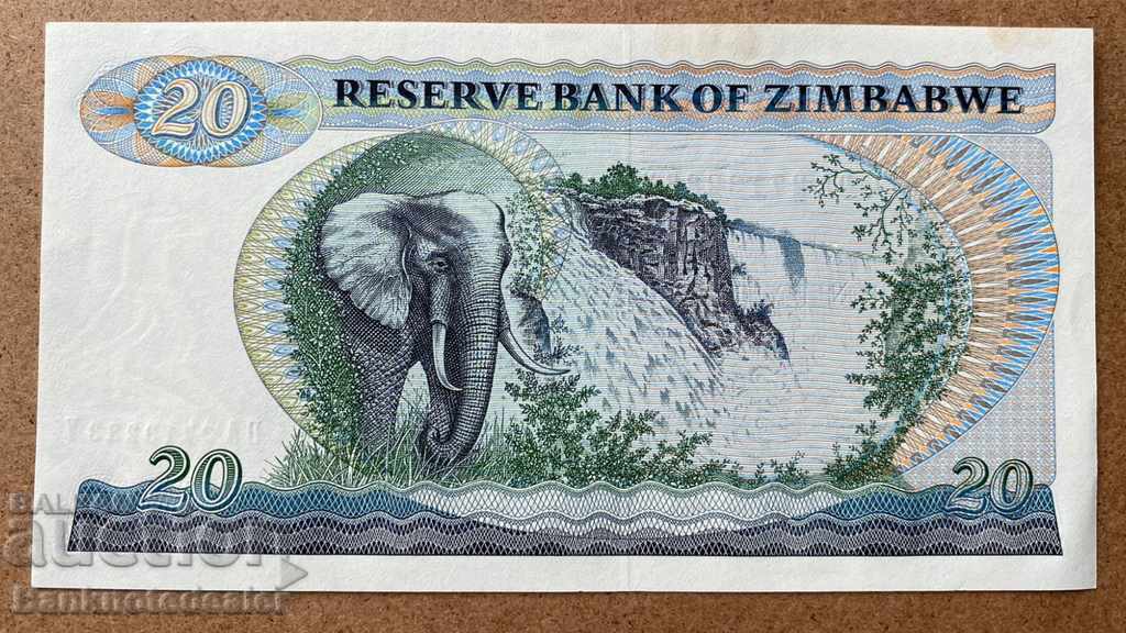 Zimbabwe 20 Dollars 1994 Pick 4c Ref 3283 Unc with price 55.00 BGN | € 28.12 Zimbabwe 20 Dollars 1994 Pick 4c Ref 3283 Unc with price 55.00 BGN | € 28.12