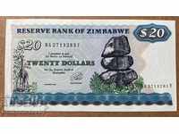 Zimbabwe 20 Dollars 1994 Pick 7 Ref 3281 Unc