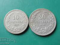 Bulgaria 1912 - 10 și 20 cenți