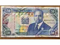 Kenya 20 shillings 1993 Pick 31a Ref 7725