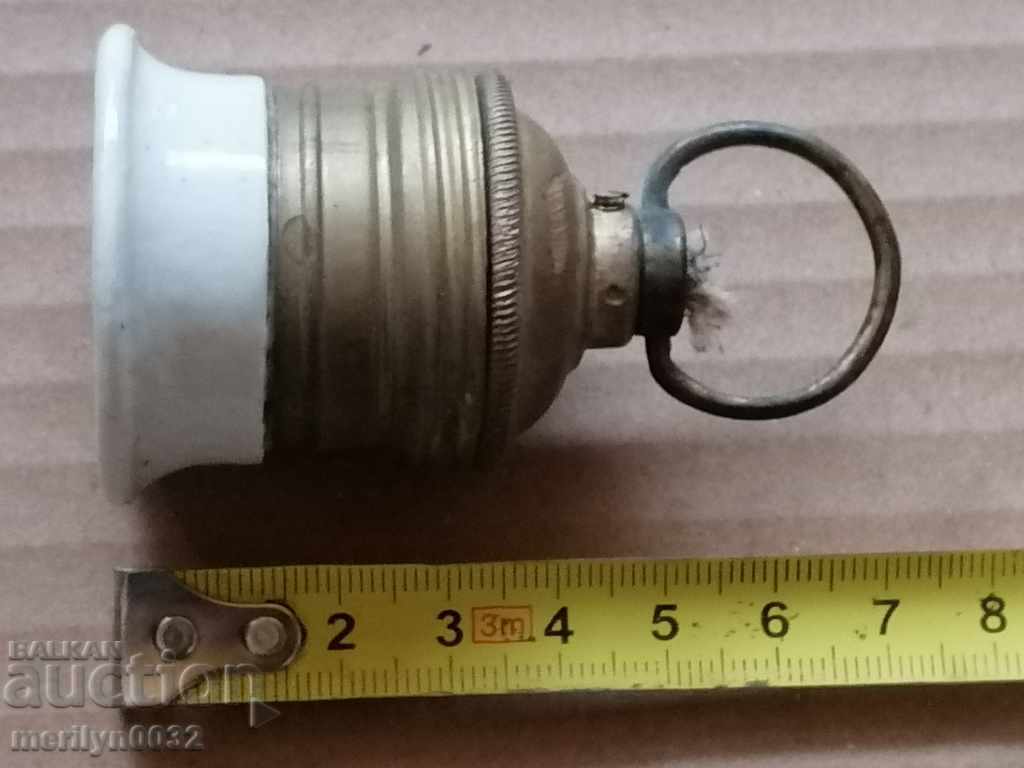 Vechi soclu din porțelan candelabru lanternă abajur 1920 - 5