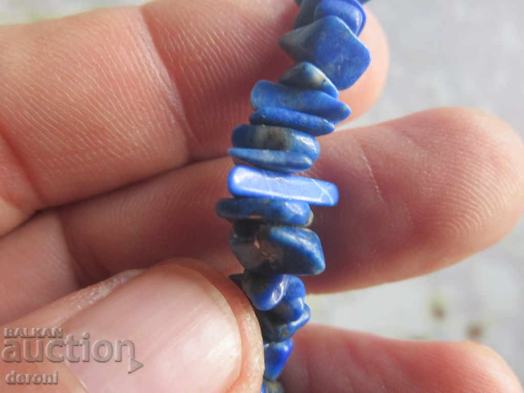 Silver necklace necklace with lazurite stones with price 25.00 BGN | € 12.78 Silver necklace necklace with lazurite stones with price 25.00 BGN | € 12.78