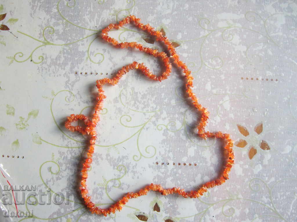 Auction Great necklace necklace with grenade stones Auction Great necklace necklace with grenade stones