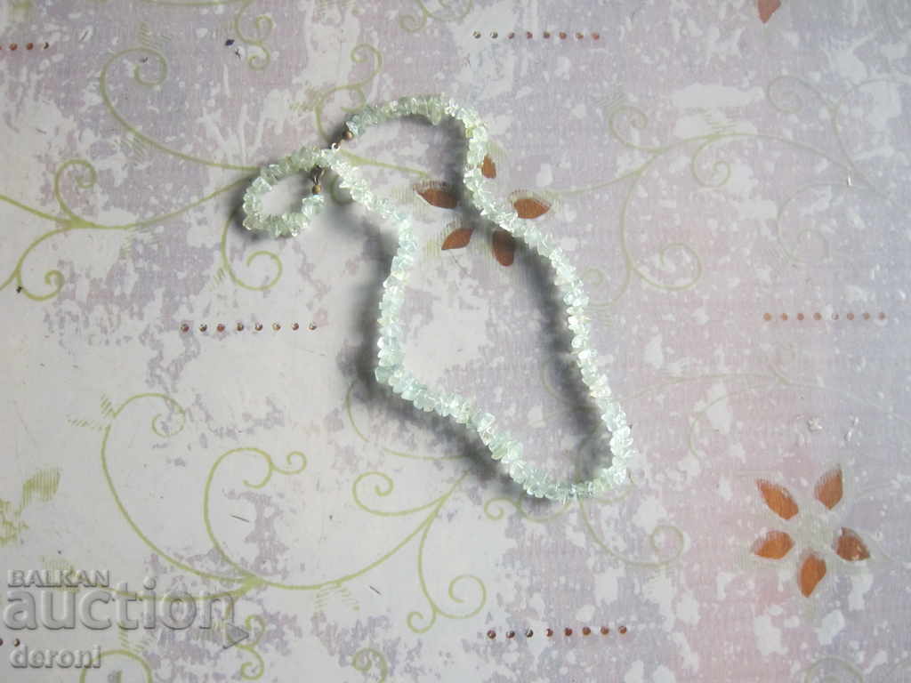 Auction Silver necklace necklace with emeralds Auction Silver necklace necklace with emeralds