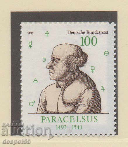 1993 Germany. Paracelsus - doctor, philosopher and scientist.