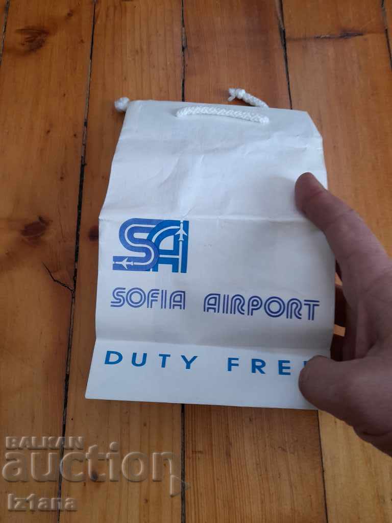 Auction  SOFIA AIRPORT paper bag