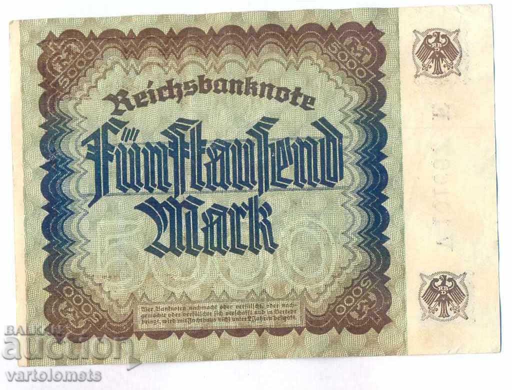 5000 MARK GERMANY REICHSBANKNOTE 1922 with price 4.00 BGN | € 2.05 5000 MARK GERMANY REICHSBANKNOTE 1922 with price 4.00 BGN | € 2.05