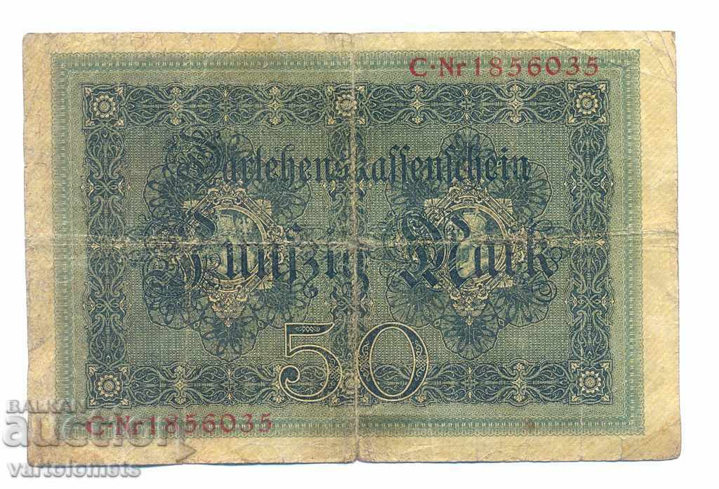 50 Mark  1914 Darlehenskassenschein - Germany