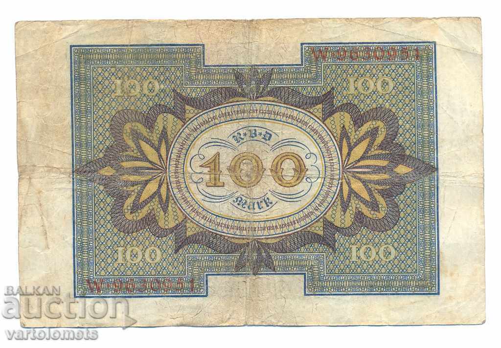 100 Mark Reichsbanknote 1920 - Γερμανία