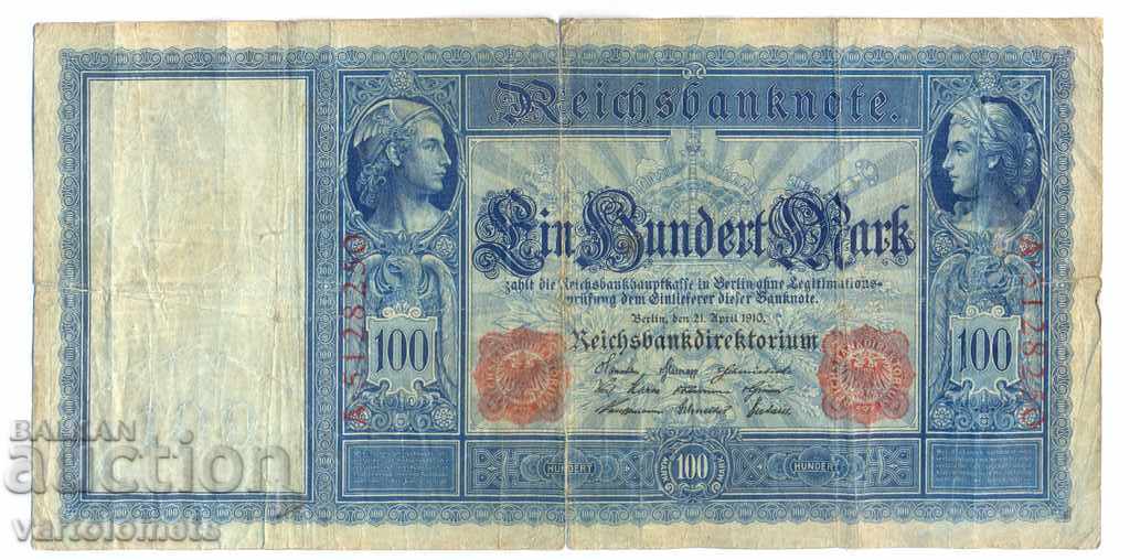 100 Mark Reichsbanknote 1910 - Germania