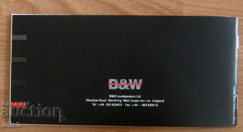 1991 B&W Bowers and Wilkins Speakers Catalog - 7 1991 B&W Bowers and Wilkins Speakers Catalog - 7