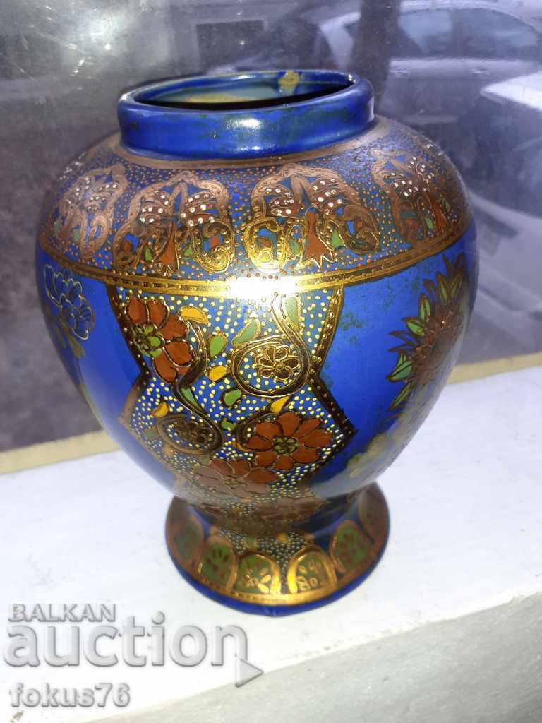 Large old antique Satsuma vase Satsuma hand painted - 5 Large old antique Satsuma vase Satsuma hand painted - 5