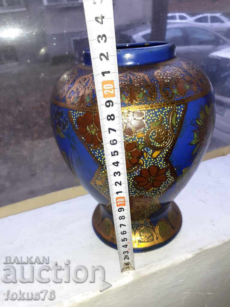 Large old antique Satsuma vase Satsuma hand painted - 7 Large old antique Satsuma vase Satsuma hand painted - 7