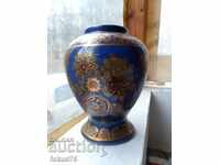 Large old antique Satsuma vase Satsuma hand painted