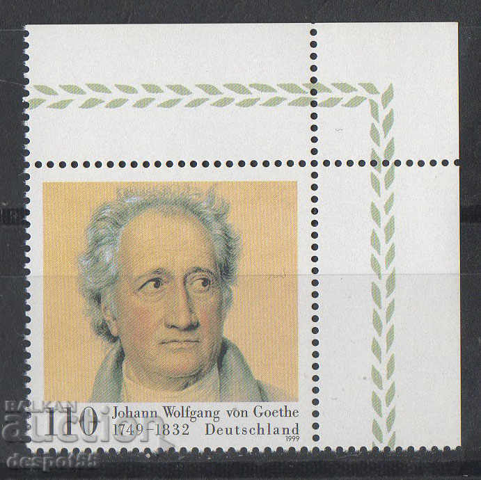 1999. GFR. Johann Wolfgang von Goethe, poet.