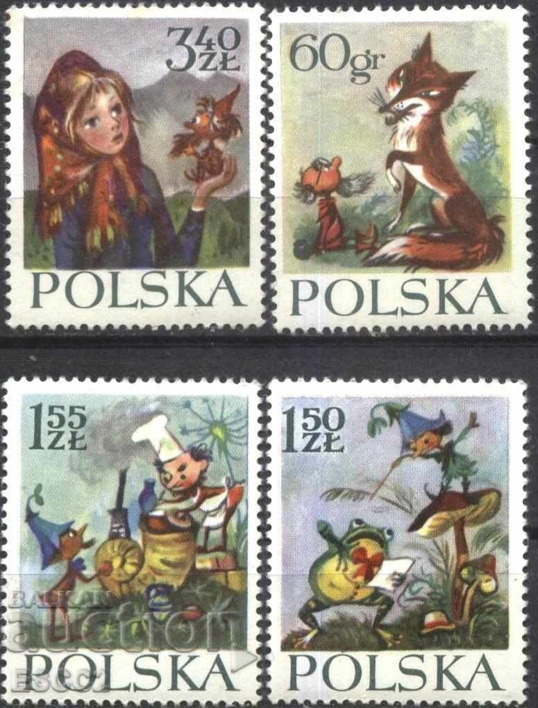 Чисти марки Приказки 1962 от Полша