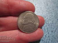 2001 год САЩ - 5 цента буква - P