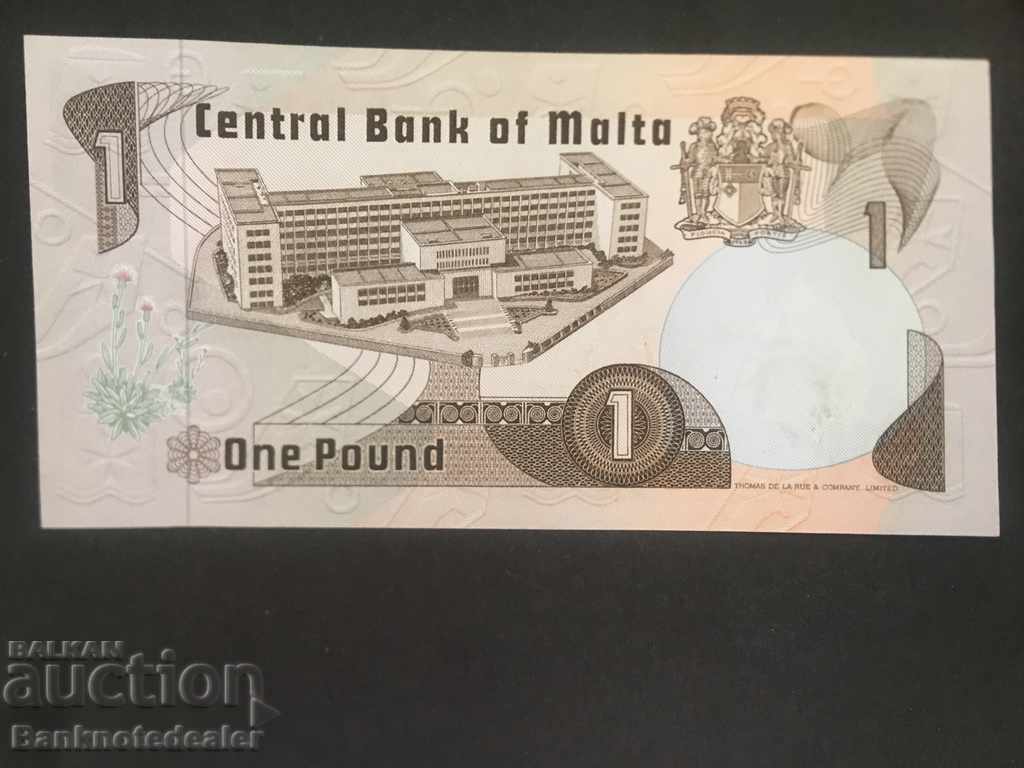 Malta 1 Lira 1967-1979 Pick 34a Ref 9650 aUnc with price 38.00 BGN | € 19.43 Malta 1 Lira 1967-1979 Pick 34a Ref 9650 aUnc with price 38.00 BGN | € 19.43