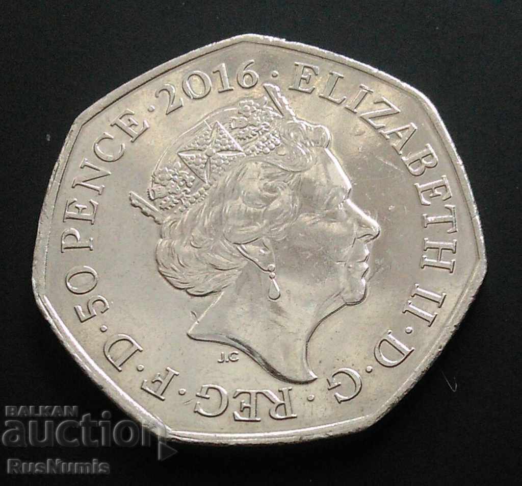 Great Britain. 50 pence 2016. Rio de Janeiro Olympics. with price 8.80 BGN | € 4.50 Great Britain. 50 pence 2016. Rio de Janeiro Olympics. with price 8.80 BGN | € 4.50