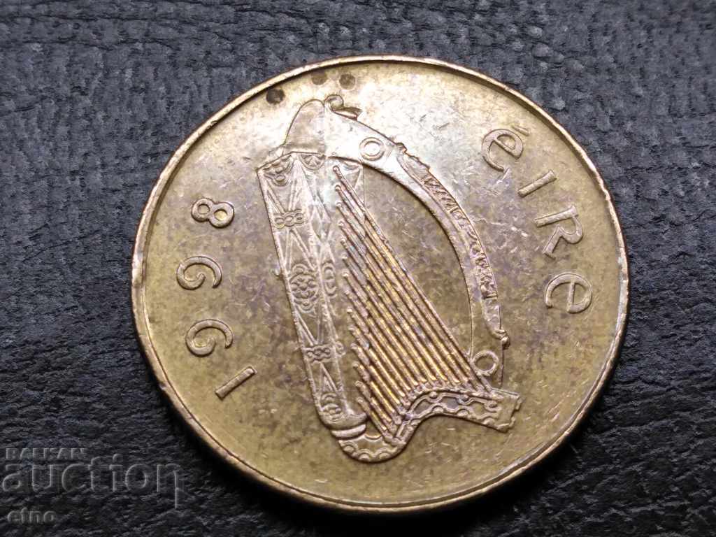 Delivery of 20 Pence 1998 IRELAND, DEFECT, PARASITE METAL FROM THE MATRIX