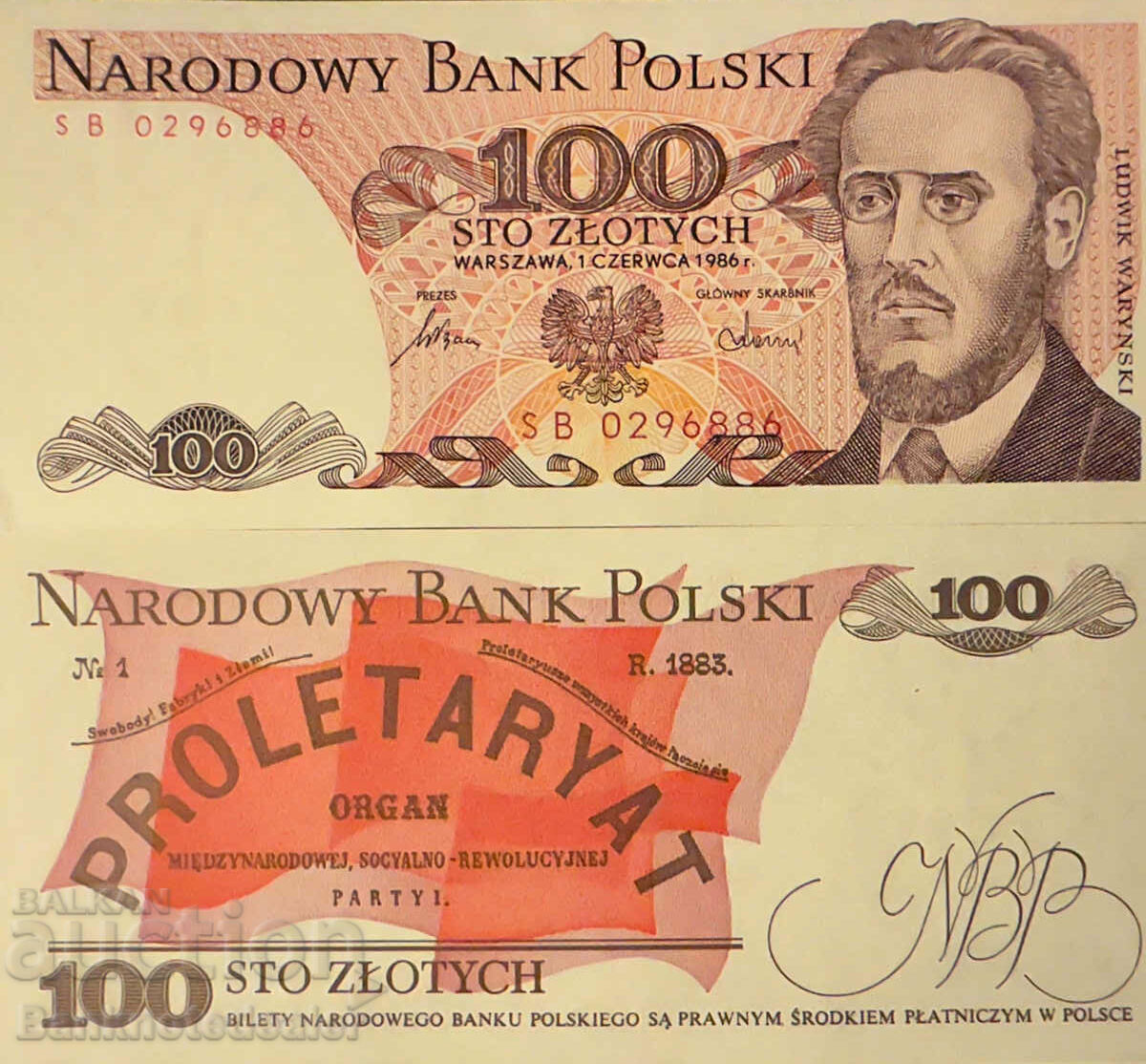 Poland 100 Zlotych 1986 Pick 143 Ref 6886 Unc