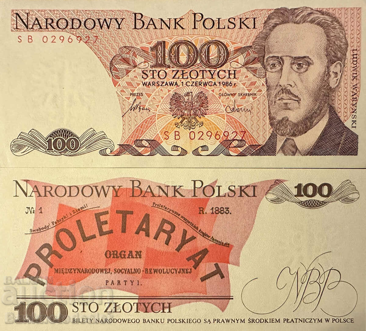 Poland 100 Zlotych 1986 Pick 143 Ref 6927 Unc