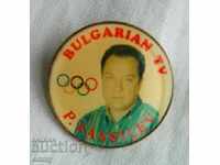Sydney 2000 Olympic Badge Petar Vassilev Bulgarian TV