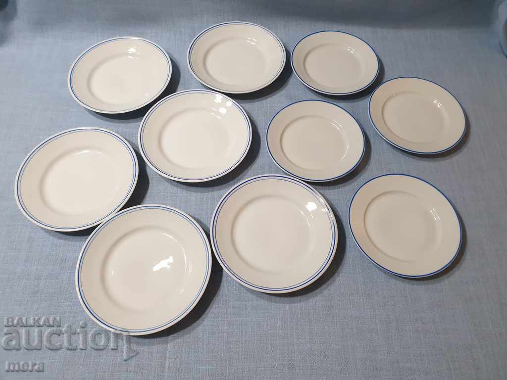 Porcelain Bulgarian plates - 6 pieces with price 25.00 BGN | € 12.78 Porcelain Bulgarian plates - 6 pieces with price 25.00 BGN | € 12.78