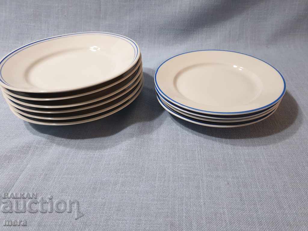 Porcelain Bulgarian plates - 6 pieces - 5 Porcelain Bulgarian plates - 6 pieces - 5