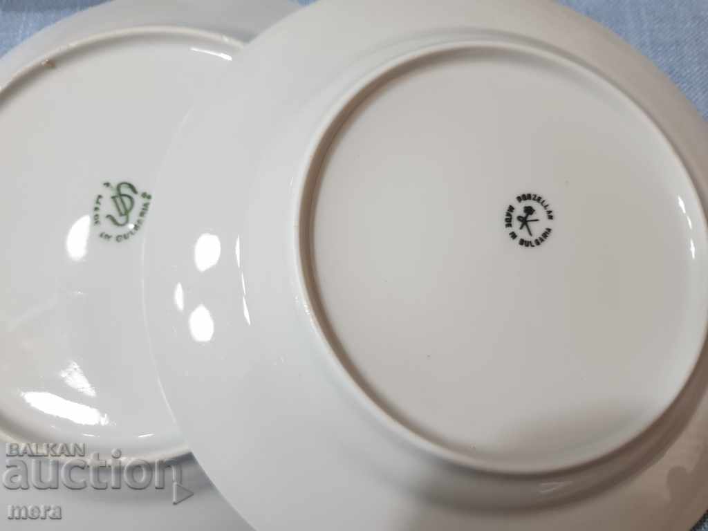 Porcelain Bulgarian plates - 6 pieces - 6 Porcelain Bulgarian plates - 6 pieces - 6