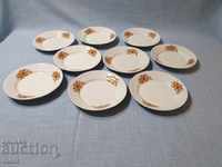 Porcelain plates - 9 pieces - Dyanko Stefanov