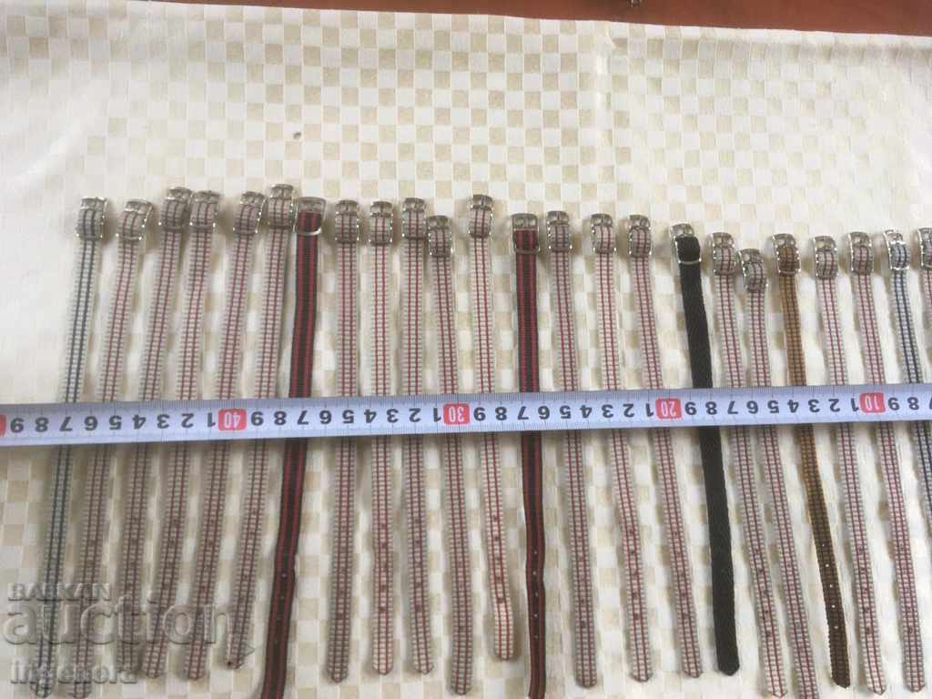 Auction  STRAP FOR WOMEN'S WATCH PERLON TEXTILE NEW-26 PCS