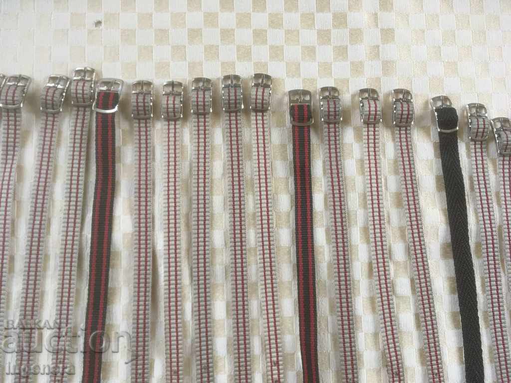 STRAP FOR WOMEN'S WATCH PERLON TEXTILE NEW-26 PCS - 7