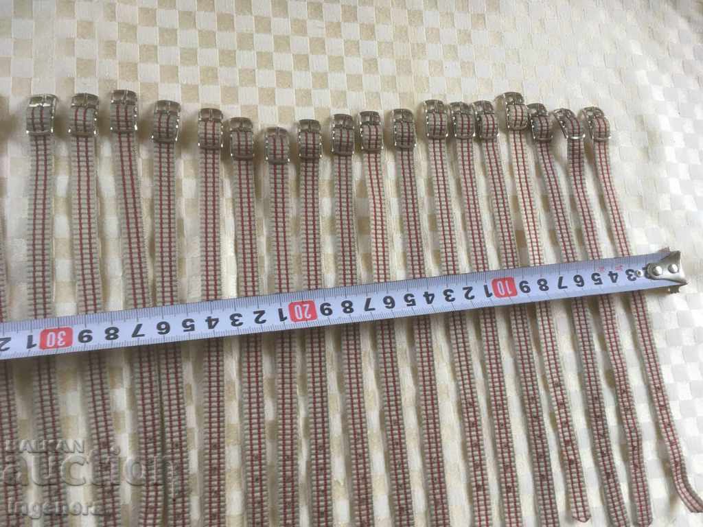 Auction  STRAP FOR WOMEN'S WATCH PERLON TEXTILE NEW-30 PCS