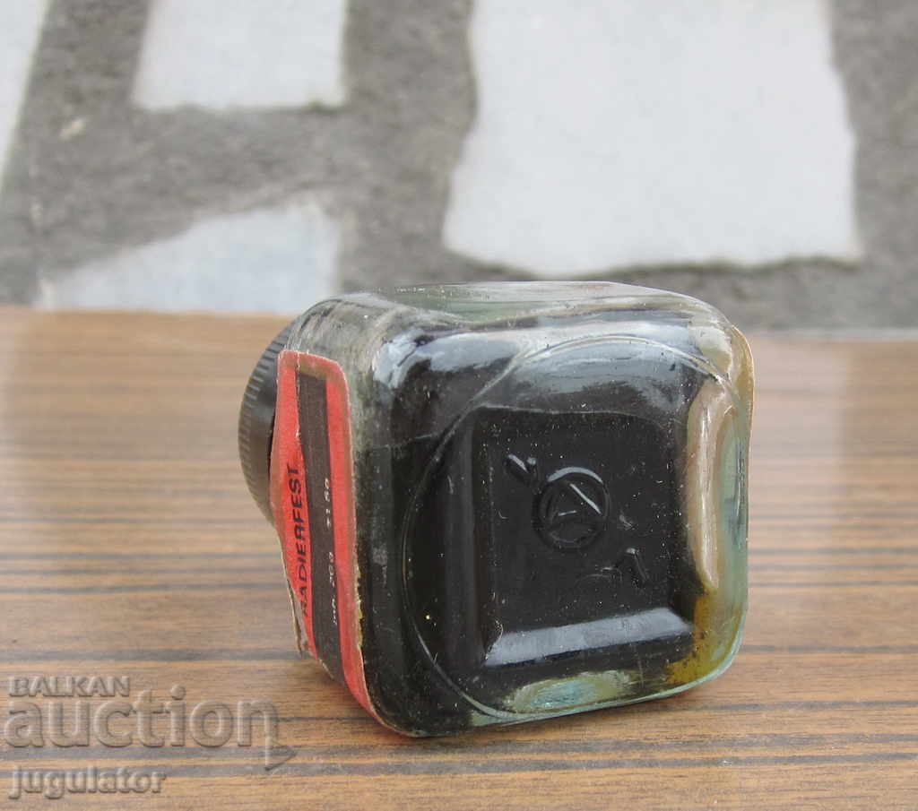 antique glass bottle of Barock ink - 5