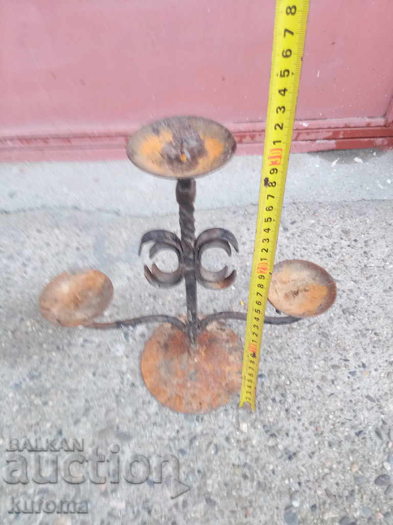 An old forged candlestick with price 19.99 BGN | € 10.22 An old forged candlestick with price 19.99 BGN | € 10.22