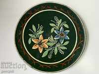 Painted ceramic plate / tray №1522