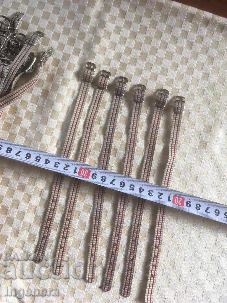 BELT FOR WOMEN'S WATCH PERLON TEXTILE NEW-50 PCS EQUAL with price 55.00 BGN | € 28.12