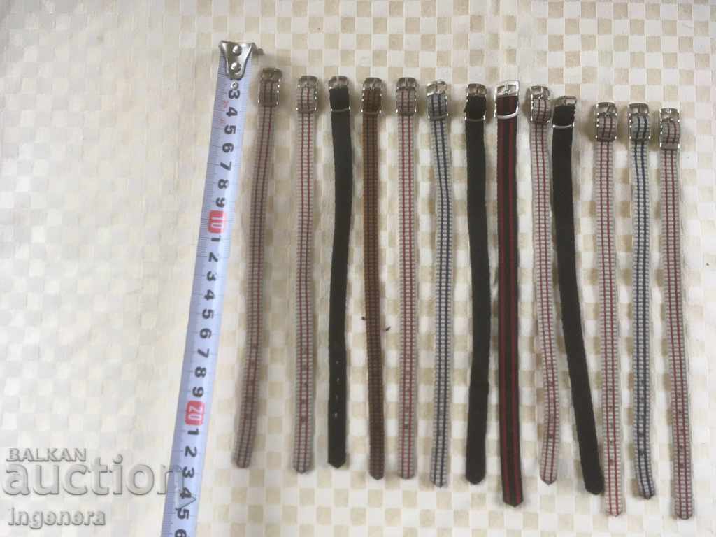 STRAP FOR WOMEN'S WATCH PERLON TEXTILE NEW-13 PCS with price 18.00 BGN | € 9.20 STRAP FOR WOMEN'S WATCH PERLON TEXTILE NEW-13 PCS with price 18.00 BGN | € 9.20